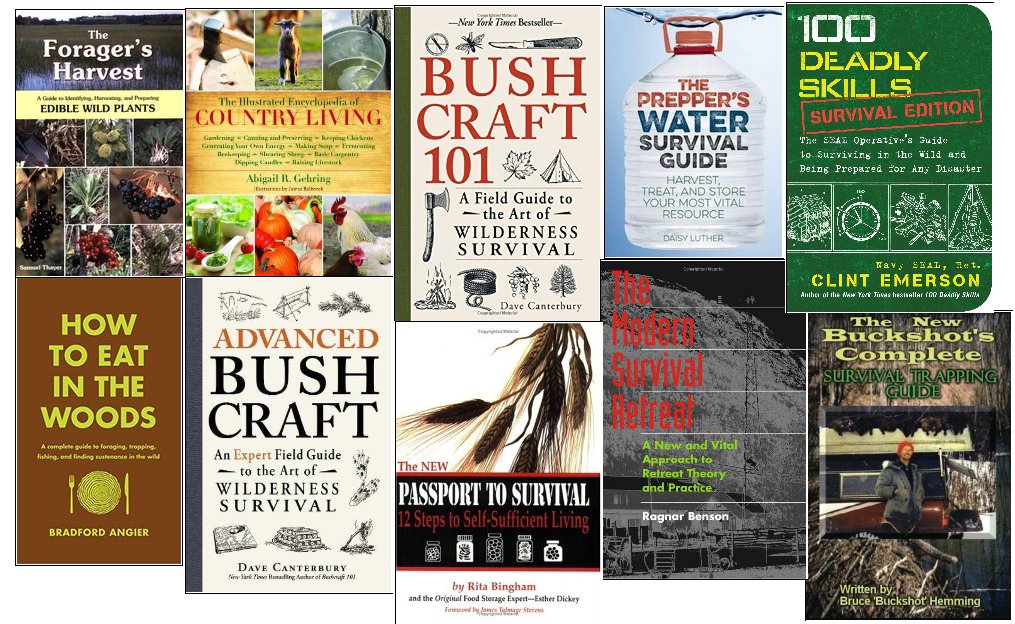 Top 10 must have survival books